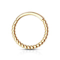 14kt. Yellow Gold Braided Segment Ring – 1.2 mm – 8 mm