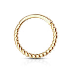 14kt. Yellow Gold Braided Segment Ring – 1.2 mm – 8 mm