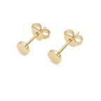 14kt. Geelgouden Setje Oorstuds met Ronde Top – 0.8 mm – 5 mm