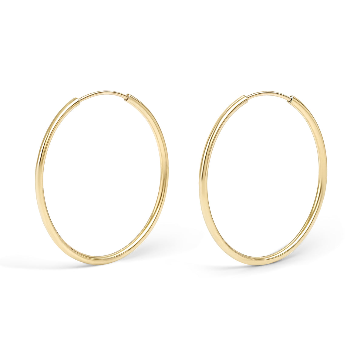 14kt. Yellow Gold Set of Hoop Earrings – 0.8 MM