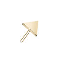 14kt. Geelgouden Push-in met Threadless Driehoek Top – 3 mm