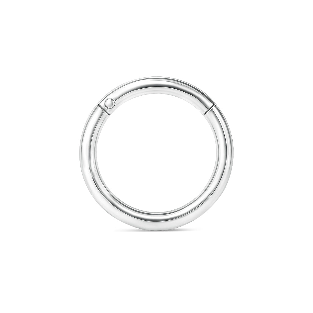 14kt. White Gold Segment Ring with Hinge – 1.2 mm