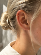 14kt. Geelgouden Segment Ring met Heldere Steentjes